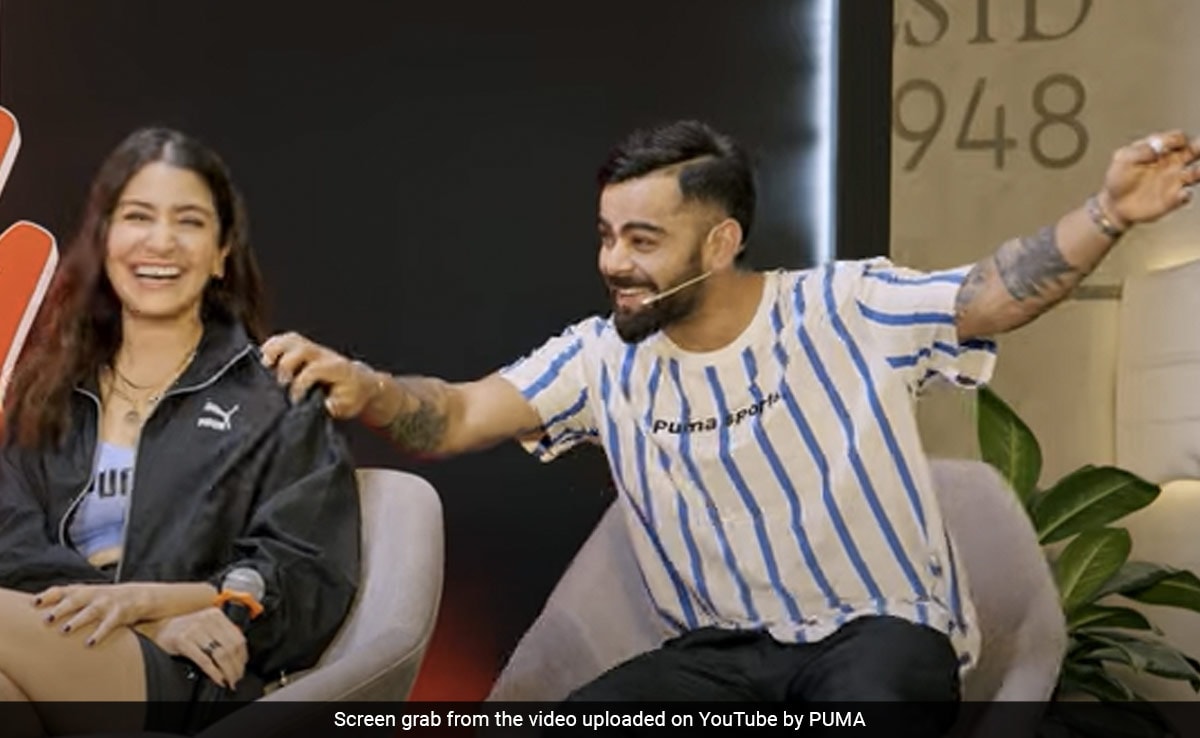 Watch: Anushka Sharma Imitates Virat Kohli’s On-Field Celebration Watch: Anushka Sharma Imitates Virat Kohli’s On-Field Celebration