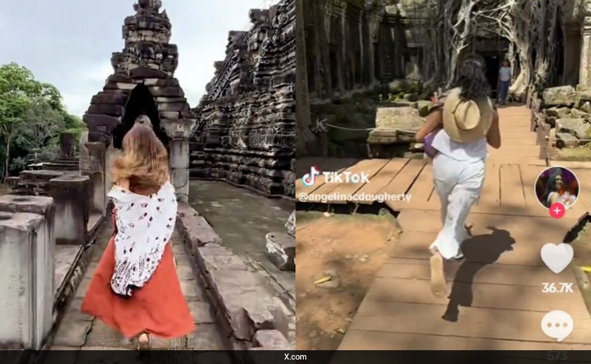 Tourists Play ‘Temple Run’ In Cambodia’s Angkor Wat Temple, Sparking Outrage Tourists Play ‘Temple Run’ In Cambodia’s Angkor Wat Temple, Sparking Outrage