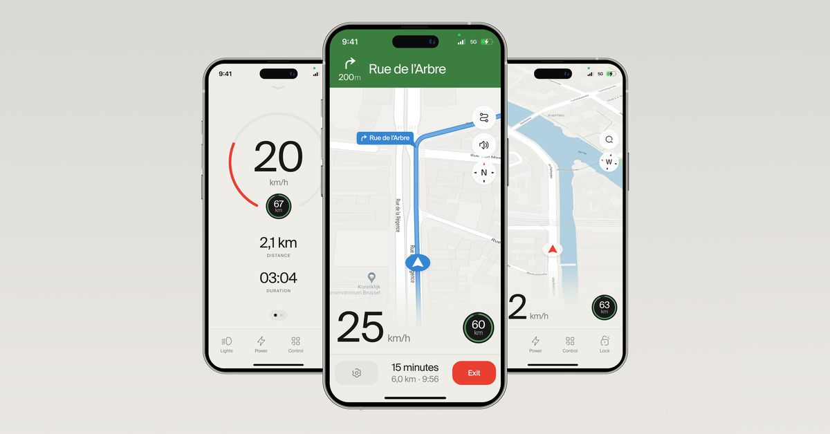 Cowboy e-bikes, now with built-in Google Maps