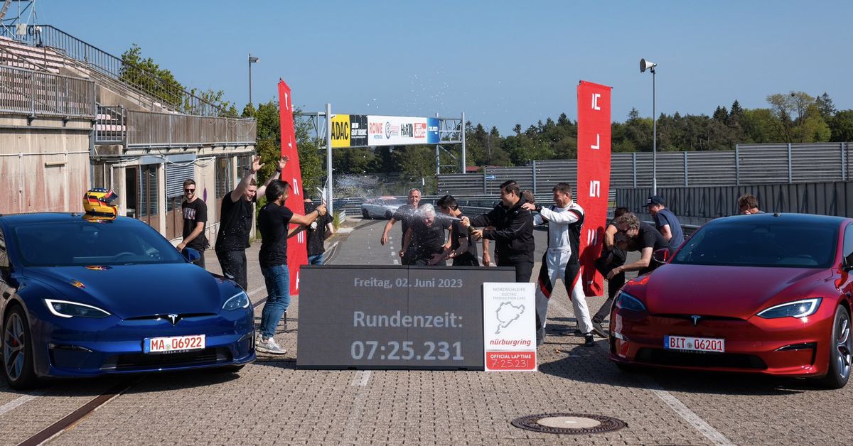 Tesla breaks own Nürburgring record with new Track Pack enhanced Model S
