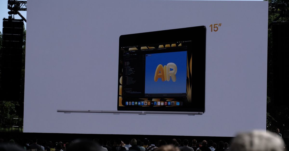 Apple announces 15-inch MacBook Air