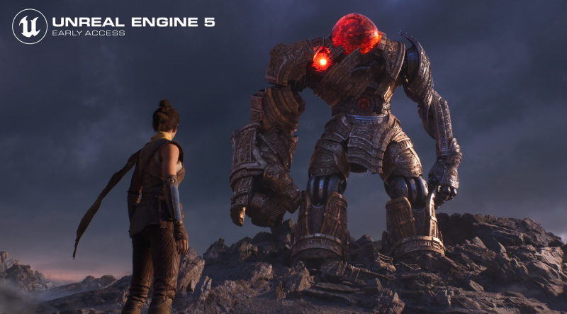 Echo goes up against the Ancient in an Unreal Engine 5 demo.