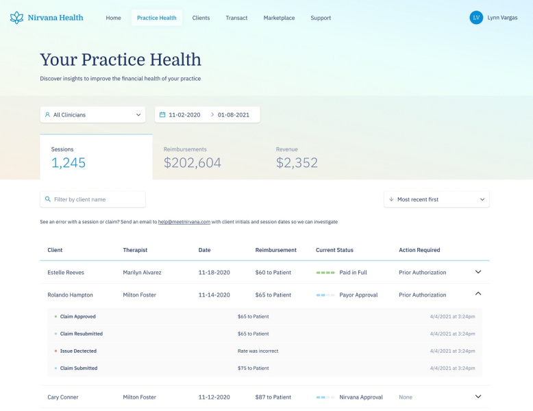 1623348909 410 Nirvana Health raises 42M to help therapists manage their patient