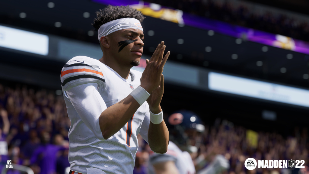 It's going to take Madden NFL 22 some time to get some useable Next Gen Stats on Chicago Bears rookie QB, Justin Fields. 