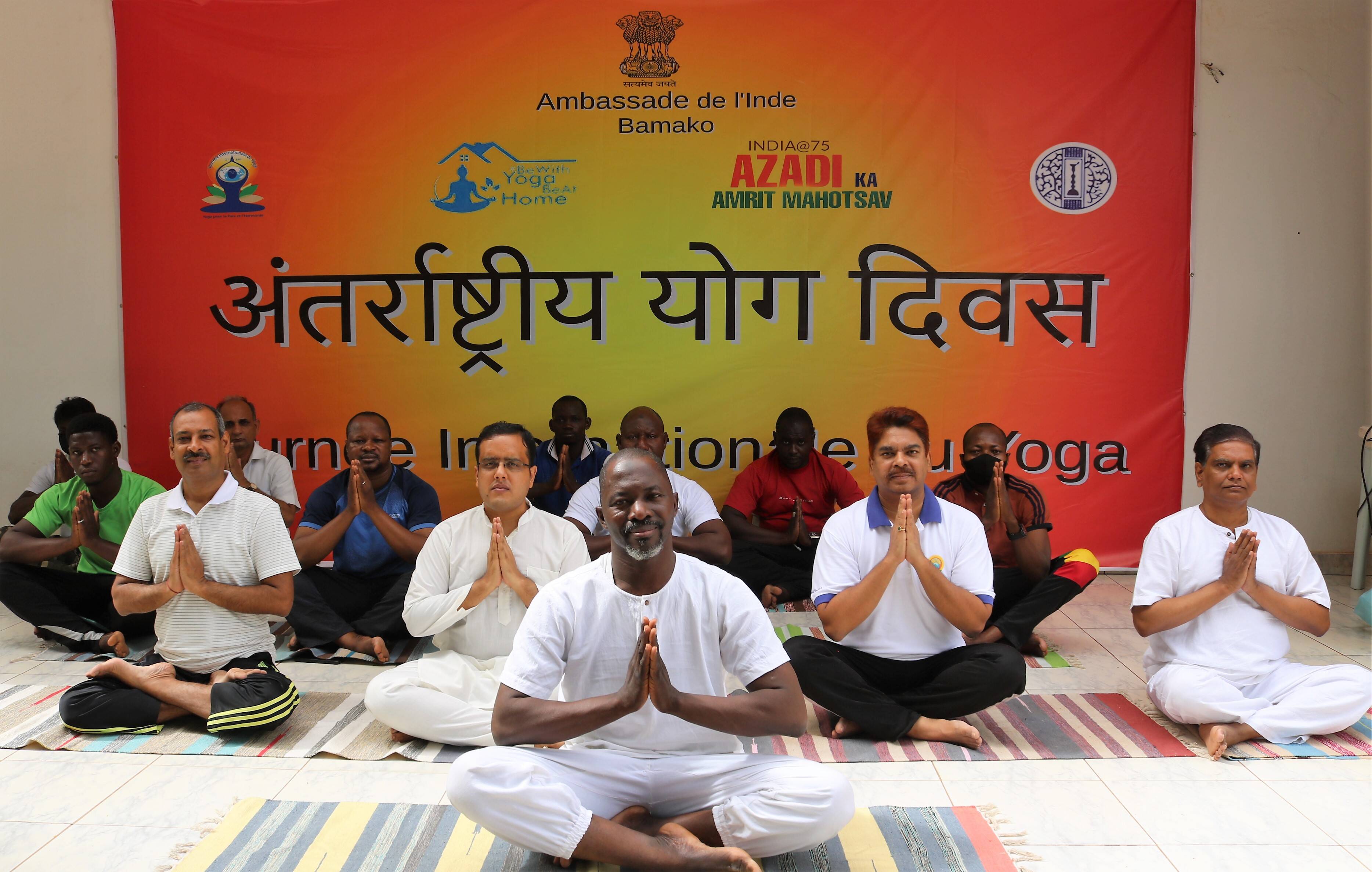 The practise of Yoga is growing in Mali as more and more people are getting exposed to its benefits. (Image Courtesy: Embassy of India, Mali)