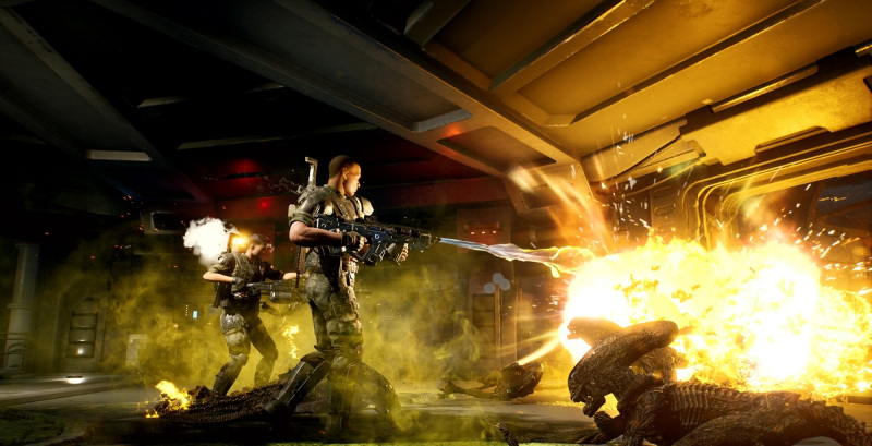You'll engage in fierce firefights in Aliens: Fireteam.