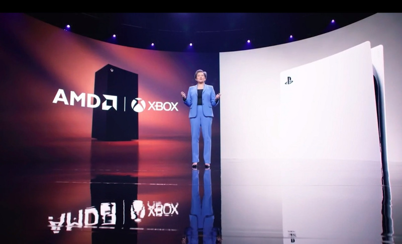Lisa Su of AMD touts the company's presence in game consoles.