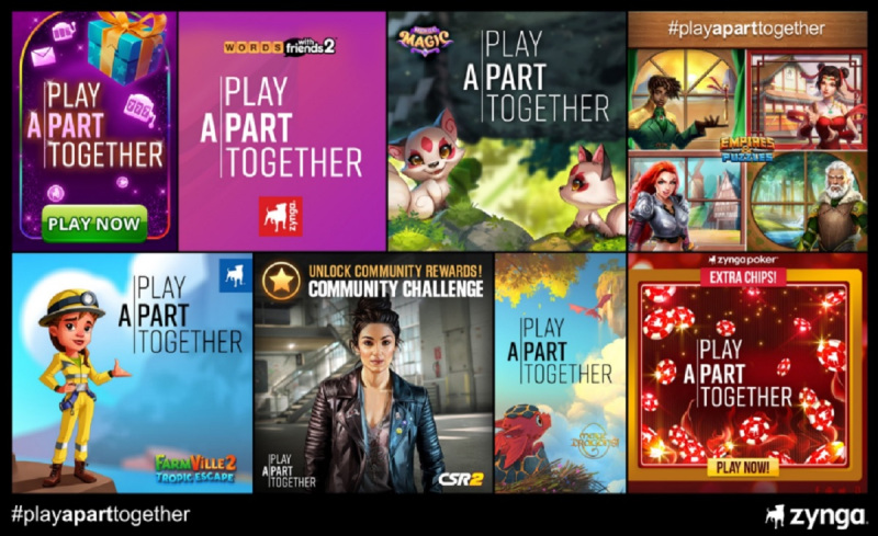 Zynga is part of the #PlayApartTogether campaign to boost the WHO.