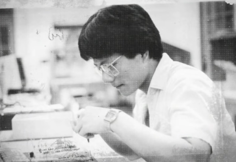 Jensen Huang in his early years as an engineer.