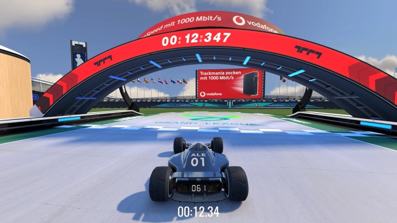 Anzu put Vodafone's ad inside Trackmania game.